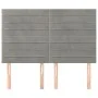 Cabeceros 4 unidades terciopelo gris claro 72x5x78/88 cm de vidaXL, Cabeceros y pies de cama - Ref: Foro24-3116520, Precio: 8...