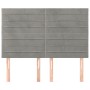 Kopfteile 4 Einheiten hellgrauer Samt 72x5x78/88 cm von vidaXL, Kopf- und Fußteile - Ref: Foro24-3116520, Preis: 89,93 €, Rab...