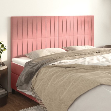 Kopfteile 4 Einheiten aus rosa Samt 90x5x78/88 cm von vidaXL, Kopf- und Fußteile - Ref: Foro24-3116635, Preis: 106,75 €, Raba...