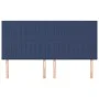 Cabeceros 4 unidades de tela azul 90x5x78/88 cm de vidaXL, Cabeceros y pies de cama - Ref: Foro24-3116590, Precio: 105,03 €, ...