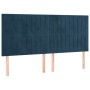 Kopfteile 4 Einheiten aus dunkelblauem Samt 100x5x78/88 cm von vidaXL, Kopf- und Fußteile - Ref: Foro24-3116640, Preis: 115,5...