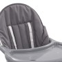 Trona de bebé gris y blanco de vidaXL, Sillas y tronas para niños - Ref: Foro24-10185, Precio: 66,61 €, Descuento: %