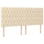 Headboards 4 units of cream-colored fabric 100x7x78/88 cm by vidaXL, Headboards and footboards - Ref: Foro24-3116695, Price: ...