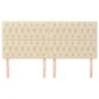 Headboards 4 units of cream-colored fabric 100x7x78/88 cm by vidaXL, Headboards and footboards - Ref: Foro24-3116695, Price: ...