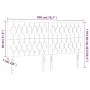 Headboards 4 units of cream-colored fabric 100x7x78/88 cm by vidaXL, Headboards and footboards - Ref: Foro24-3116695, Price: ...