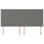 Headboards 4 units of dark gray fabric 90x5x78/88 cm by vidaXL, Headboards and footboards - Ref: Foro24-3116585, Price: 118,8...