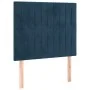 Cabeceros 2 unidades de terciopelo azul oscuro 90x5x78/88 cm de vidaXL, Cabeceros y pies de cama - Ref: Foro24-3116610, Preci...