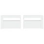 Nightstands with LED 2 units white 60x35x40 cm by vidaXL, Nightstands - Ref: Foro24-3080734, Price: 113,47 €, Discount: %