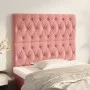 Cabeceros 2 unidades de terciopelo rosa 100x7x78/88 cm de vidaXL, Cabeceros y pies de cama - Ref: Foro24-3116715, Precio: 93,...