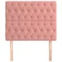 Cabeceros 2 unidades de terciopelo rosa 100x7x78/88 cm de vidaXL, Cabeceros y pies de cama - Ref: Foro24-3116715, Precio: 93,...