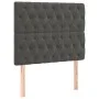 Kopfteile 2 Einheiten aus dunkelgrauem Samt 90x7x78/88 cm von vidaXL, Kopf- und Fußteile - Ref: Foro24-3116705, Preis: 66,03 ...