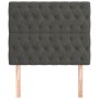 Kopfteile 2 Einheiten aus dunkelgrauem Samt 90x7x78/88 cm von vidaXL, Kopf- und Fußteile - Ref: Foro24-3116705, Preis: 66,59 ...