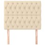 Kopfteile 2 Einheiten aus cremefarbenem Stoff 90x7x78/88 cm von vidaXL, Kopf- und Fußteile - Ref: Foro24-3116655, Preis: 89,1...