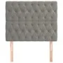 Headboards 2 units of light gray velvet 100x7x78/88 cm by vidaXL, Headboards and footboards - Ref: Foro24-3116710, Price: 79,...