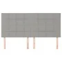 Headboards 4 units of light gray fabric 80x5x78/88 cm by vidaXL, Headboards and footboards - Ref: Foro24-3116338, Price: 95,5...