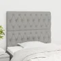 Headboards 2 units of light gray fabric 90x7x78/88 cm by vidaXL, Headboards and footboards - Ref: Foro24-3116650, Price: 58,4...