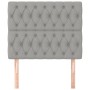 Kopfteile 2 Einheiten aus hellgrauem Stoff 90x7x78/88 cm von vidaXL, Kopf- und Fußteile - Ref: Foro24-3116650, Preis: 67,71 €...