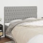 Headboards 4 units of light gray fabric 100x7x78/88 cm by vidaXL, Headboards and footboards - Ref: Foro24-3116690, Price: 116...