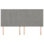 Cabeceros 4 unidades de terciopelo gris claro 90x5x78/88 cm de vidaXL, Cabeceros y pies de cama - Ref: Foro24-3116630, Precio...