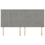 Kopfteile 4 Einheiten aus hellgrauem Samt 90x5x78/88 cm von vidaXL, Kopf- und Fußteile - Ref: Foro24-3116630, Preis: 116,63 €...