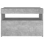 Mesitas de noche LED 2 uds contrachapada hormigón 60x35x40 cm de vidaXL, Mesitas de noche - Ref: Foro24-3082783, Precio: 71,0...