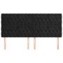 Cabeceros 4 unidades de terciopelo negro 90x7x78/88 cm de vidaXL, Cabeceros y pies de cama - Ref: Foro24-3116730, Precio: 145...