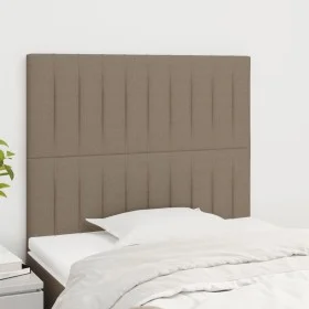 Headboards 2 units of taupe gray fabric 90x5x78/88 cm by vidaXL, Headboards and footboards - Ref: Foro24-3116556, Price: 59,9...