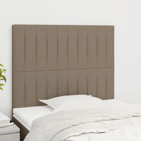 Headboards 2 units of taupe gray fabric 90x5x78/88 cm by vidaXL, Headboards and footboards - Ref: Foro24-3116556, Price: 59,9...