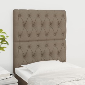 Headboards 2 units of taupe gray fabric 80x7x78/88 cm by vidaXL, Headboards and footboards - Ref: Foro24-3116646, Price: 83,0...