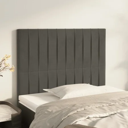 Headboards 2 units of dark gray velvet 80x5x78/88 cm by vidaXL, Headboards and footboards - Ref: Foro24-3116601, Price: 58,96...