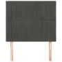 Headboards 2 units of dark gray velvet 80x5x78/88 cm by vidaXL, Headboards and footboards - Ref: Foro24-3116601, Price: 58,96...