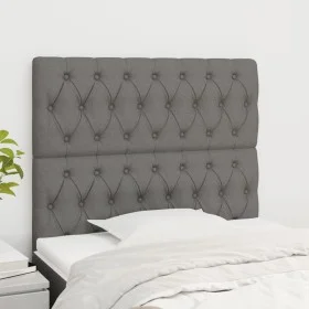 Kopfteile 2 Einheiten aus dunkelgrauem Stoff 90x7x78/88 cm von vidaXL, Kopf- und Fußteile - Ref: Foro24-3116651, Preis: 71,81...