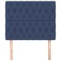 Cabeceros 2 unidades de tela azul 90x7x78/88 cm de vidaXL, Cabeceros y pies de cama - Ref: Foro24-3116656, Precio: 76,38 €, D...