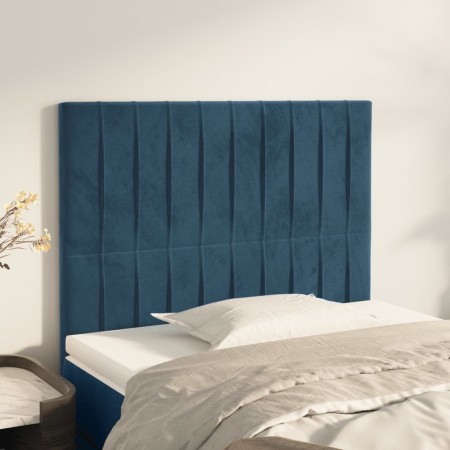 Kopfteile 2 Einheiten aus dunkelblauem Samt 100x5x78/88 cm von vidaXL, Kopf- und Fußteile - Ref: Foro24-3116616, Preis: 62,33...