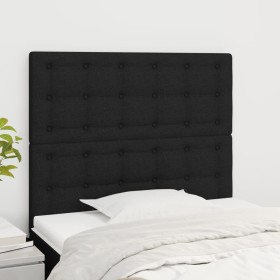 Kopfteile 2 Einheiten aus schwarzem Stoff 90x5x78/88 cm von vidaXL, Kopf- und Fußteile - Ref: Foro24-3116750, Preis: 65,46 €,...