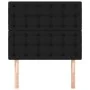 Headboards 2 units of black fabric 90x5x78/88 cm by vidaXL, Headboards and footboards - Ref: Foro24-3116750, Price: 63,77 €, ...