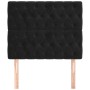 Kopfteile 2 Einheiten aus schwarzem Samt 90x7x78/88 cm von vidaXL, Kopf- und Fußteile - Ref: Foro24-3116706, Preis: 89,10 €, ...