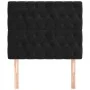 Kopfteile 2 Einheiten aus schwarzem Samt 90x7x78/88 cm von vidaXL, Kopf- und Fußteile - Ref: Foro24-3116706, Preis: 86,62 €, ...