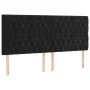 Headboards 4 units of black velvet 100x7x78/88 cm by vidaXL, Headboards and footboards - Ref: Foro24-3116736, Price: 156,79 €...