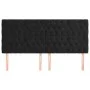 Headboards 4 units of black velvet 100x7x78/88 cm by vidaXL, Headboards and footboards - Ref: Foro24-3116736, Price: 156,79 €...