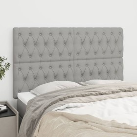 Kopfteile 4 Einheiten hellgrauer Stoff 72x7x78/88 cm von vidaXL, Kopf- und Fußteile - Ref: Foro24-3116666, Preis: 110,35 €, R...