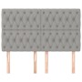 Kopfteile 4 Einheiten hellgrauer Stoff 72x7x78/88 cm von vidaXL, Kopf- und Fußteile - Ref: Foro24-3116666, Preis: 110,35 €, R...