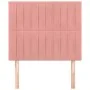 Headboards 2 units of pink velvet 90x5x78/88 cm by vidaXL, Headboards and footboards - Ref: Foro24-3116611, Price: 56,19 €, D...