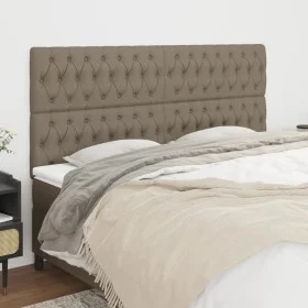 Headboards 4 units of taupe gray fabric 90x7x78/88 cm by vidaXL, Headboards and footboards - Ref: Foro24-3116686, Price: 163,...