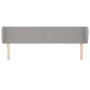 Kopfteil aus hellgrauem Stoff, 163 x 23 x 78/88 cm von vidaXL, Kopf- und Fußteile - Ref: Foro24-3116870, Preis: 68,92 €, Raba...