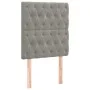 Cabeceros 2 unidades de terciopelo gris claro 80x7x78/88 cm de vidaXL, Cabeceros y pies de cama - Ref: Foro24-3116698, Precio...