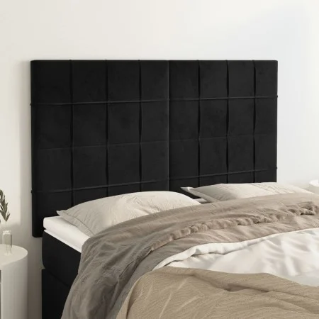 Kopfteile 4 Einheiten aus schwarzem Samt 72x5x78/88 cm von vidaXL, Kopf- und Fußteile - Ref: Foro24-3116382, Preis: 132,43 €,...