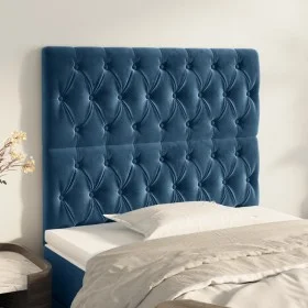 Kopfteile 2 Einheiten aus dunkelblauem Samt 90x7x78/88 cm von vidaXL, Kopf- und Fußteile - Ref: Foro24-3116708, Preis: 86,55 ...