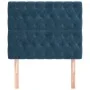 Cabeceros 2 unidades de terciopelo azul oscuro 90x7x78/88 cm de vidaXL, Cabeceros y pies de cama - Ref: Foro24-3116708, Preci...