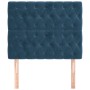 Kopfteile 2 Einheiten aus dunkelblauem Samt 90x7x78/88 cm von vidaXL, Kopf- und Fußteile - Ref: Foro24-3116708, Preis: 89,10 ...